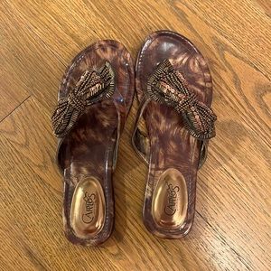 Never worn-Carlos Santana sandals! these are perfect for a cute summer outfit!